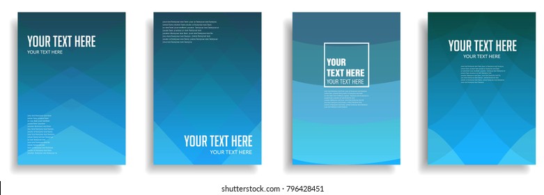 Minimal Cover Design With Dynamic Colorful Halftone Gradient. Vector Template For Brochure, Flyer, Banner, Presentation, Leaflet, Magazine, In A4 Size