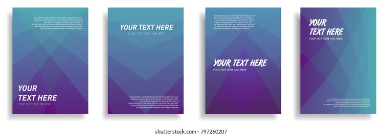 minimal cover design with dynamic colorful halftone gradient. vector template for poster, banner, presentation, leaflet, magazine, brochure in a4 size