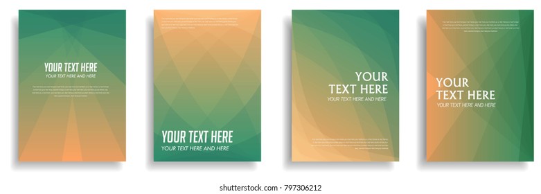 minimal cover design with dynamic colorful gradient halftone. vector template for magazine, brochure, poster, leaflet, banner, flyer in a4 size