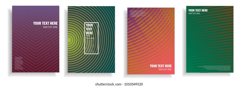minimal cover design with dynamic halftone gradient. vector template for brochure, magazine, presentation, poster