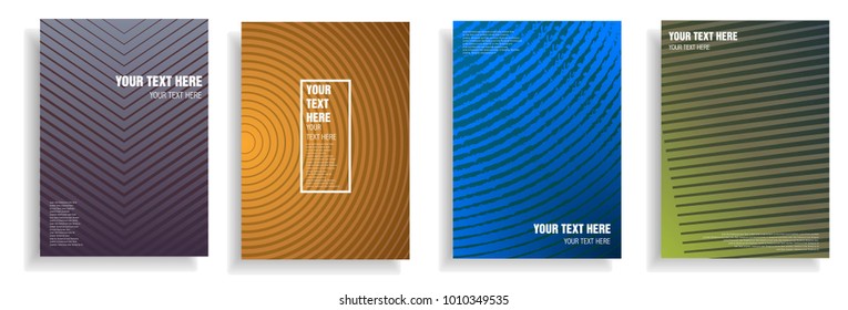 minimal cover design with dynamic halftone gradient. vector template for brochure, magazine, presentation, poster