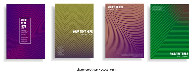 minimal cover design with dynamic halftone gradient. vector template for brochure, magazine, presentation, poster