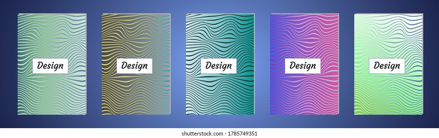 Minimal cover design with geometric shapes. Color gradient background. Creative template for design, cover, banner, poster, mobile app
