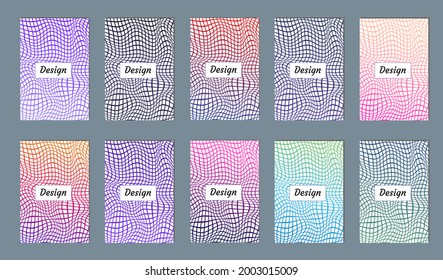 Diseño de cubierta mínima con formas geométricas. Fondo de degradado de color. Plantilla creativa para diseño, portada, banner, afiche, aplicación móvil