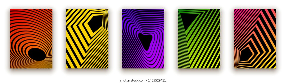 Minimal cover design poster. Colorful halftone gradient shape template banner. Future minimalistic geometric gradient background shape patterns banner poster, flyer. Empty business brochure template