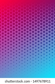 Minimal cover design poster. Colorful halftone gradient template banner. Future minimalistic geometric gradient background patterns for banner web, app, poster, flyer. Empty business brochure template