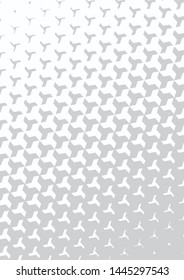 Minimal cover design poster. White halftone gradient shape template banner. Future minimalistic geometric gradient background shape patterns banner poster, flyer. Empty business brochure template