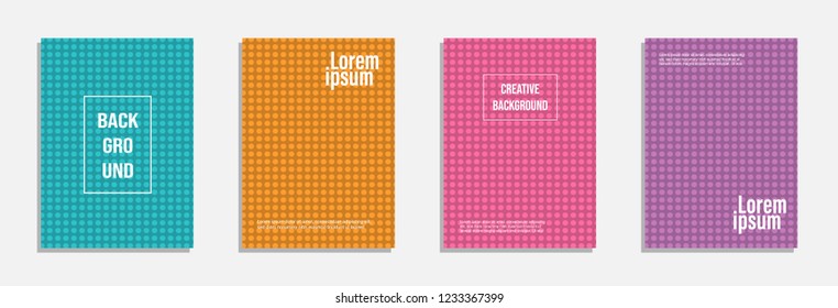 Minimal cover design. Set of geometric pattern background