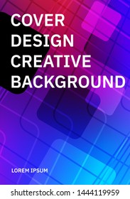 Minimal cover design template with gradient texture for minimal dynamic design. Pages for your text composition. You can use for brochure, banner, flyer, print, presentation, magazine, website.