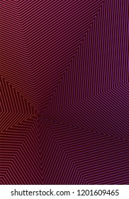 Minimal cover design template. Modern brochure layout. Violet vibrant halftone gradients on dark background. Shapely trendy abstract cover design.