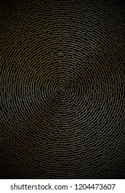 Minimal cover design template. Modern brochure layout. Gold vibrant halftone gradients on black background. Fair trendy abstract cover design.