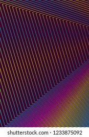 Minimal cover design template. Modern brochure layout. Rainbow vibrant halftone gradients on wine red background. Lovely trendy abstract cover design.