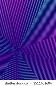 Minimal cover design template. Modern brochure layout. Neon vibrant halftone gradients on dark blue background. Fine trendy abstract cover design.