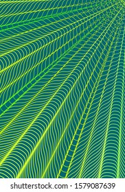 Minimal cover design template. Modern brochure layout. Green yellow vibrant halftone gradients on dark background. Decent trendy abstract cover design.