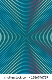 Minimal cover design template. Modern brochure layout. Red white blue vibrant halftone gradients on dark background. Symmetrical trendy abstract cover design.