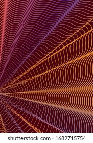 Plantilla de diseño de cubierta mínima. Diseño moderno de folletos. Gradientes de medio tono vibrante naranja sobre el fondo rojo del vino. Deslumbrante diseño de portada abstracta.