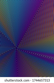 Plantilla mínima de diseño de portada. Diseño moderno de folletos. Gradientes de semitono vibrante arco iris sobre fondo azul oscuro. Diseño de portada abstracta de moda magnética.