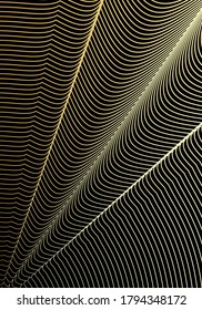 Minimal cover design template. Modern brochure layout. Gold vibrant halftone gradients on black background. Appealing trendy abstract cover design.