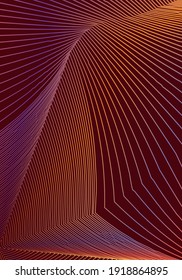 Plantilla mínima de diseño de portada. Diseño moderno de folletos. Gradientes de color medio vibrante naranja sobre fondo rojo del vino. Delicada y moderna cubierta abstracta.