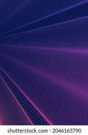 Minimal cover design template. Modern brochure layout. Violet vibrant halftone gradients on dark background. Lively trendy abstract cover design.