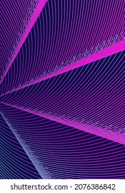 Minimal cover design template. Modern brochure layout. Neon vibrant halftone gradients on dark blue background. Cool trendy abstract cover design.