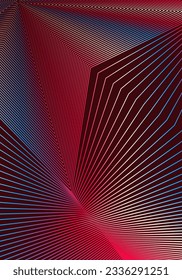 Minimale Cover-Design-Vorlage. Modernes Broschürenlayout. Rot-weißer blauer Halbton-Farbverlauf auf dunklem Hintergrund. Posh trendige abstrakte Cover-Design.