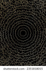 Minimal cover design template. Modern brochure layout. Gold vibrant halftone gradients on black background. Extraordinary trendy abstract cover design.