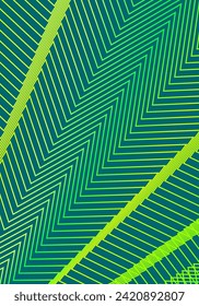 Minimal cover design template. Modern brochure layout. Green yellow vibrant halftone gradients on dark background. Interesting trendy abstract cover design.