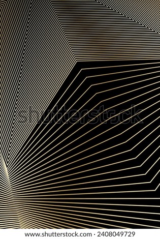 Minimal cover design template. Modern brochure layout. Gold vibrant halftone gradients on black background. Creative trendy abstract cover design.