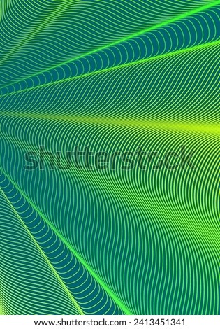 Minimal cover design template. Modern brochure layout. Green yellow vibrant halftone gradients on dark background. Beauteous trendy abstract cover design.