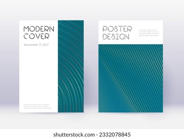 Minimal cover design template set. Red abstract lines on white blue background. Decent cover design. Majestic catalog, poster, book template etc.