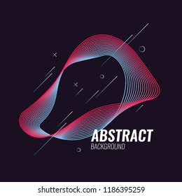 Minimal cover design template. Vector abstract background.