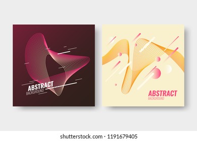 Minimal cover design template. Vector abstract background.