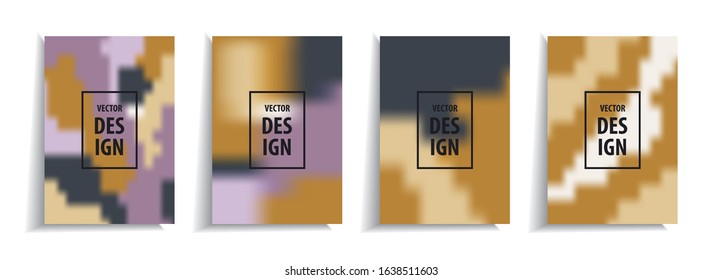  Minimal cover design templates set. Abstract background with vibrant gradient design. Adorable book, flyer, poster, catalog, folder, notebook cover etc.