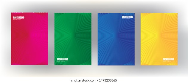Minimal cover design with textured gradient. future geometric pattern vector
