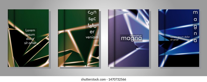 Minimal cover design. Triangular shape vector design background. Applicable for brochures, posters, covers ,banners ,etc 