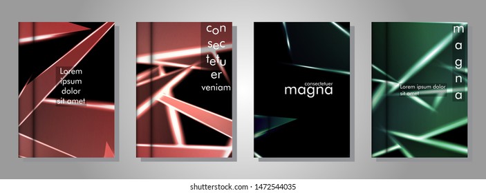 Minimal cover design. Triangular shape vector design background. Applicable for brochures, posters, covers ,banners ,etc 