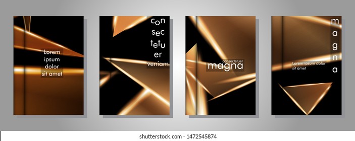 Minimal cover design. Triangular shape vector design background. Applicable for brochures, posters, covers ,banners ,etc 