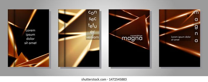 Minimal cover design. Triangular shape vector design background. Applicable for brochures, posters, covers ,banners ,etc 