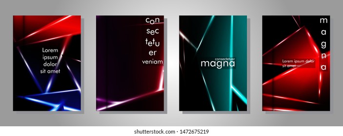 Minimal cover design. Triangular shape vector design background. Applicable for brochures, posters, covers ,banners ,etc 