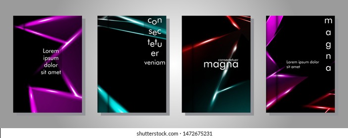 Minimal cover design. Triangular shape vector design background. Applicable for brochures, posters, covers ,banners ,etc 