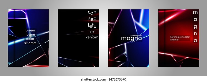 Minimal cover design. Triangular shape vector design background. Applicable for brochures, posters, covers ,banners ,etc 