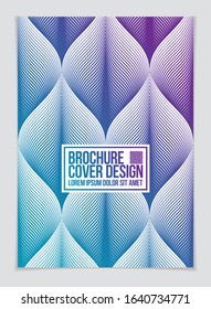 Minimal cover design. Vector geometric pattern abstract background. Design template for flyer, booklet, greeting card, invitation and advertising. A4 print format.