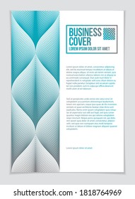 Minimal cover design. Vector geometric pattern abstract background. Design template for flyer, booklet, greeting card, invitation and advertising. A4 print format.
