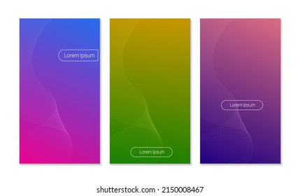 diseño de cubierta mínimo, líneas onduladas sobre un fondo colorido