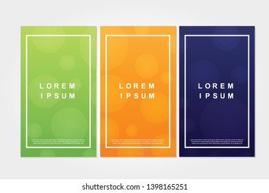 Minimal cover design.gradient color background with circle bubble shapes composition illustration vector.