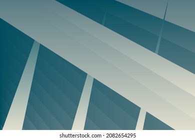 Minimal cover graphic, copy space design. Pastel blue retro gradient colors. Abstract texture geometric shape lines pattern wall. Striped tile trendy background. Artistic simple template vector banner