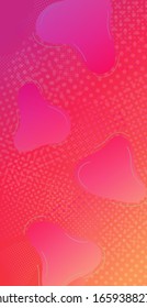 Diseño mínimo de la tapa. Burbujas abstractas al estilo Memphis. Fondo Creativo Neon Rosa.Patrón digital moderno con formas fluidas. Plantilla ligera para tapa, afiche, banner, tarjeta de felicitación.