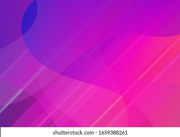 Diseño mínimo de la tapa. Plantilla ligera para tapa, afiche, banner, tarjeta de felicitación. Burbujas abstractas al estilo Memphis. Fondo Creativo Neon Rosa, Azul, Violeta.Patrón digital moderno con formas fluidas.