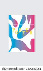 minimal cover poster design eps 10